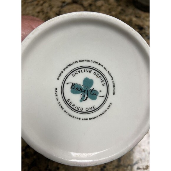 Nice BOSTON Bean Town 2002 Skyline Series STARBUCKS Coffee Mug MINTY - Picture 6 of 10